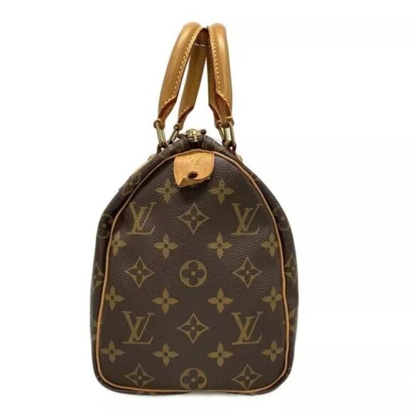 100% Authentic LOUIS VUITTON Speedy 25 M41109 Monogram Handbag Monogram Canvas - Picture 4 of 14